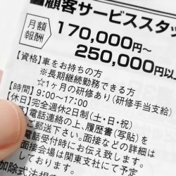 応募者を多くする求人広告の内容は？